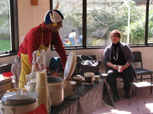 Quarterly Garage Sales are fun affairs with lots of laughter !!