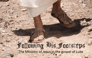 following his footsteps the ministry of Jesus in the gospel of Luke series logo