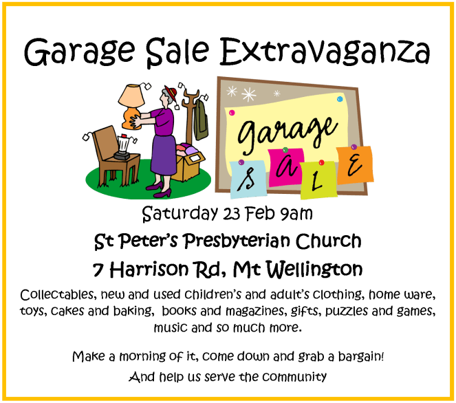 garage sale February 23rd 2013 