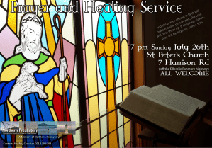 prayer and healing service July 2015